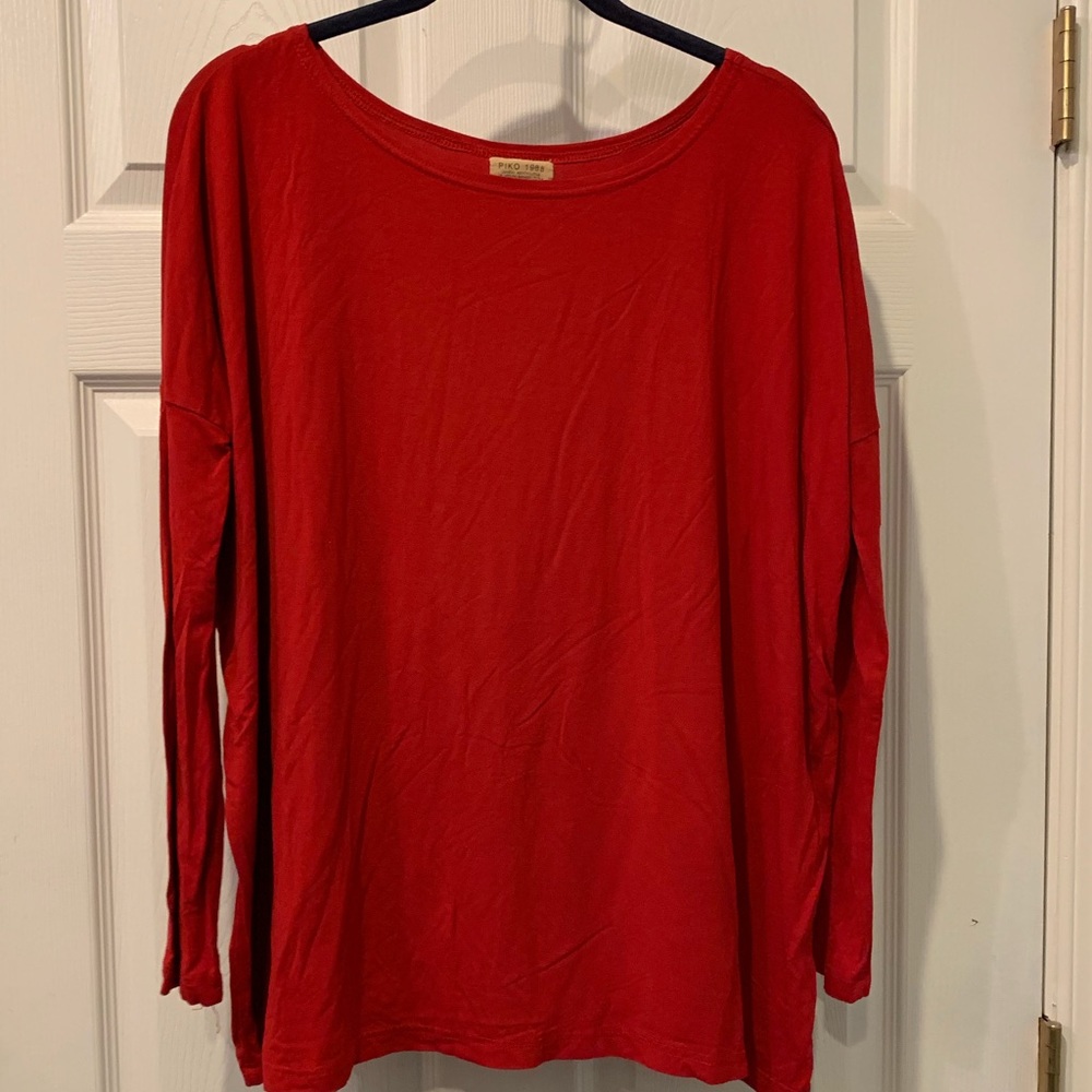 PIKO 1988 Medium sleeve Red Blouse